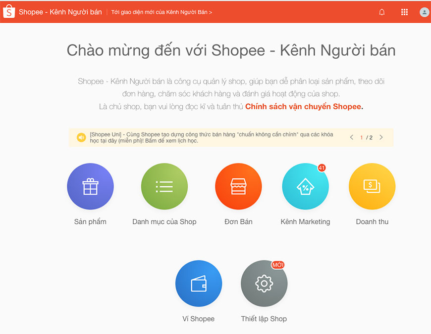 kênh bán hàng Shopee