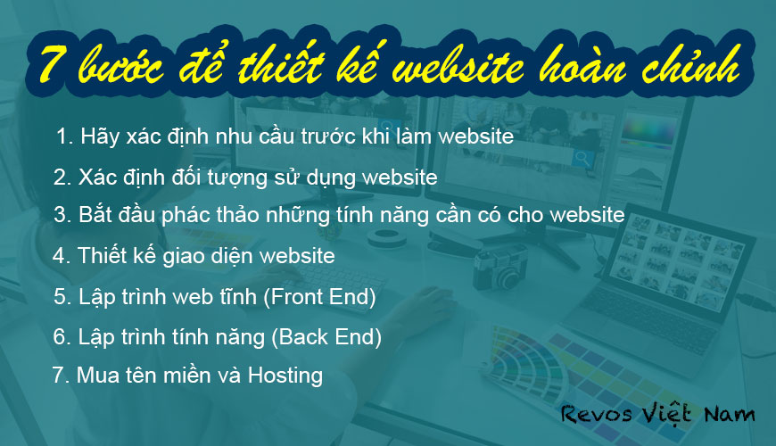 7 bước để thiết kế website hoàn chỉnh và chuẩn chỉ