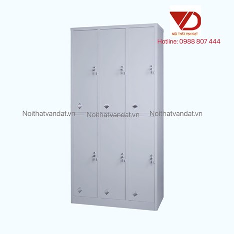 Tủ LOCKER 6C-3K QA (có cây treo áo, mỗi ngăn có 1 đợt cố định)